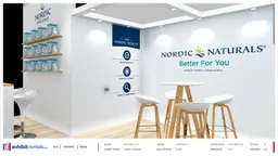 20x20 Peninsula booth design by Exhibit-Rentals